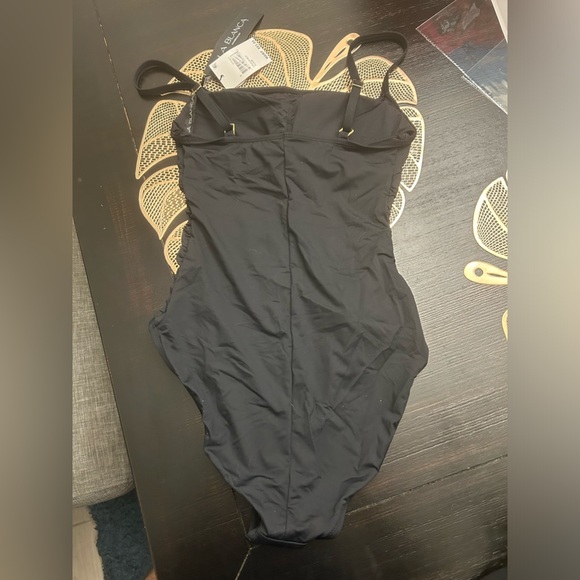 La Blanca Island Goddess Rouched Body Lingerie Mio One Piece Swimsuit size 6 - Picture 6 of 8